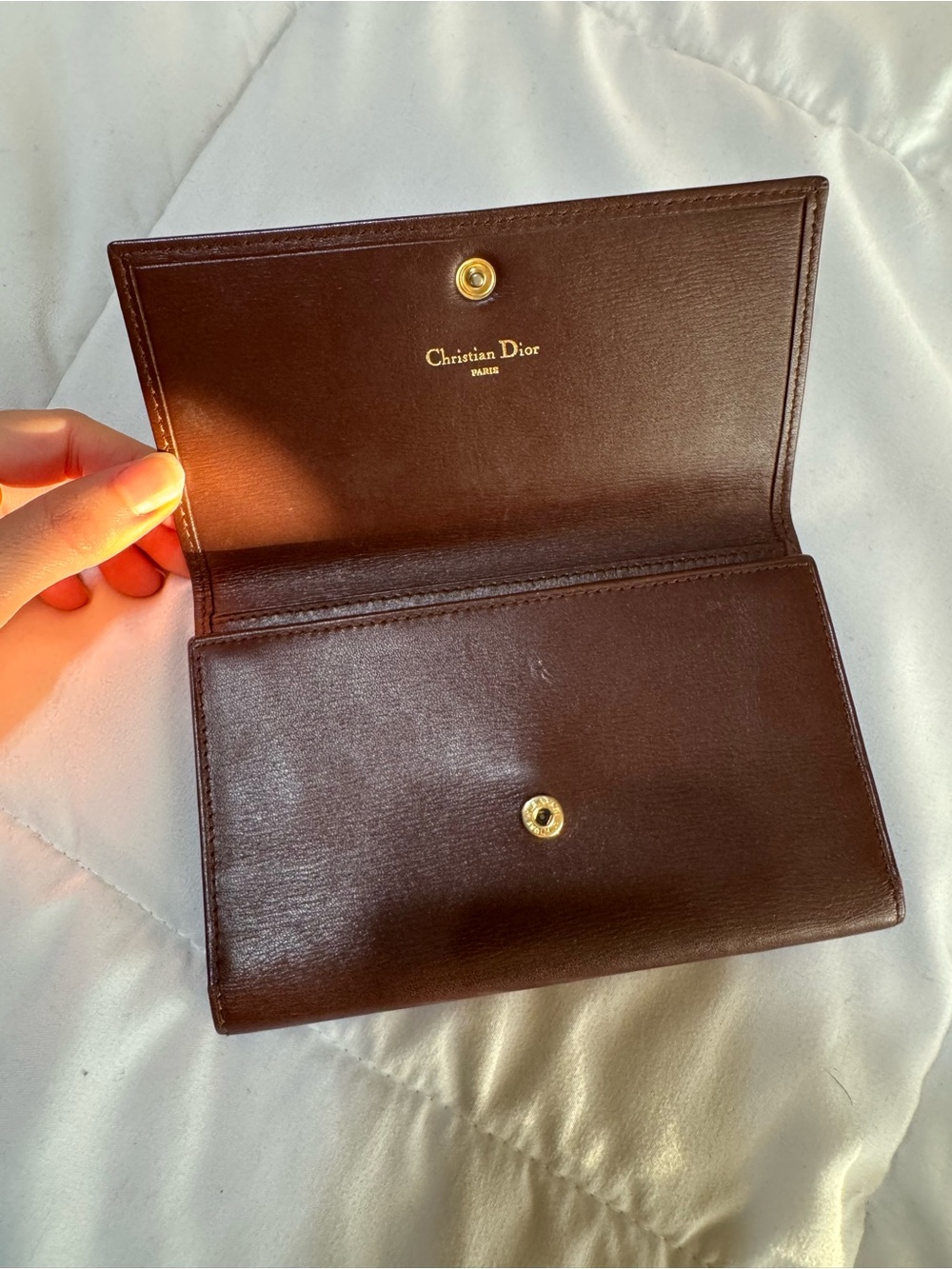 Christian Dior Vintage Leather Tri-fold Wallet - Picture 5 of 14